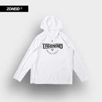 ZONEID custom sweater new hooded pullover basketball sweater mens leisure loose breathable sports training suit