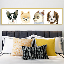 Bedroom decoration painting bedside painting modern simple banner hanging painting Nordic living room sofa background wall warm mural