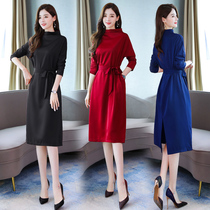 Spring 2020 new small fragrance Wind collection waist display slim style Hepburn Herbenpop dress Children red fairy Lioness dress Spring and autumn