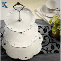 Tea tray for two layers of modern table coffee table fruit tray Nordic shelf beauty salon decoration company