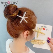 langboer hairclip Korean edge clip female Net red ins clip simple female duckbill sea star hair head