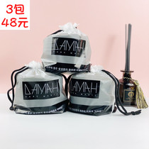 South Korea DAMAH black magic long charcoal washcloth cotton soft finish drum disposable towel 60 pieces