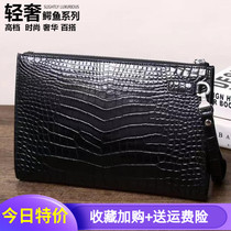 Thai Real Avocado Leather Handbag Men Genuine Leather Belly Leather Belly Leather Fashion Young Mens Clips Contractors Business Casual Handbags