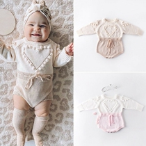 Infant Baby Girl Knitted Clothes Romper Jumpsuit bodysuits
