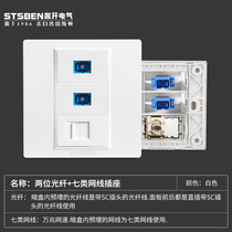 Type 86 WALL DARK FIT one thousand trillion BROADBAND INFORMATION NETWORK PANEL TWO OPTICAL FIBER SEVEN TYPES OF NETWORK WIRE COMPUTER SOCKET