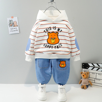 1 baby childrens clothing 2-year-old boy Spring Clothes 3 boys Korean version of foreign style two sets 4 little boys spring and autumn suit