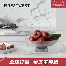 BEST WEST Light Lavish Fruit Tray Hem Living Room Tea Table Fruit Tray Home Personality Snack Basin Decoration Creativity