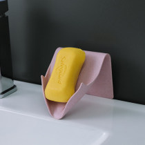 Home soap tray creative drain soap box holder vertical wall-free toilet bathroom rack