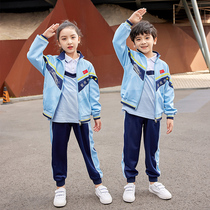 Primary school uniforms Spring and Autumn Games set class uniforms Childrens Summer High School kindergarten uniforms three sets
