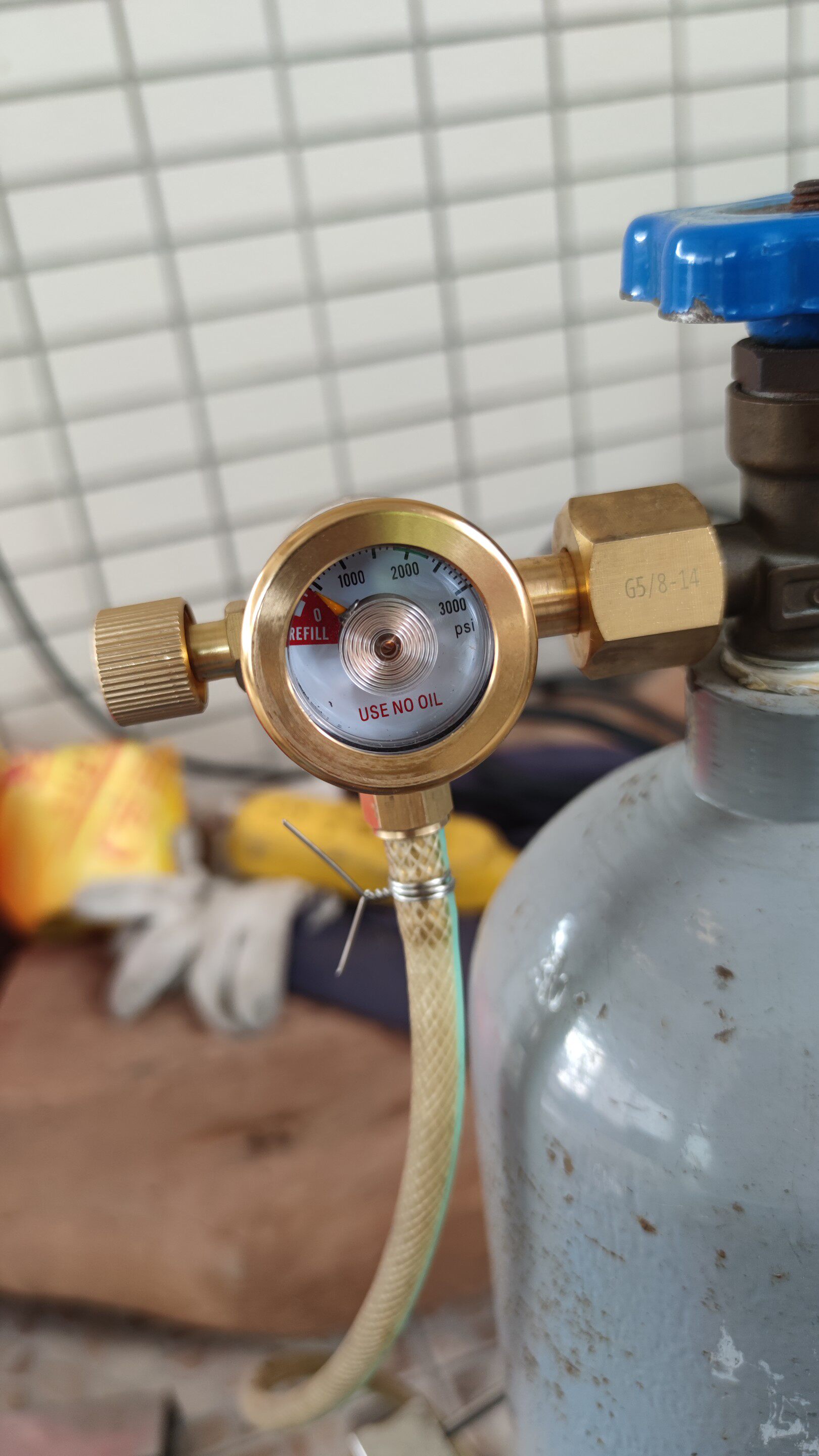 奥宾仕气压表氩弧焊机省气氩气表 减压器气瓶减压阀 小型obc-016