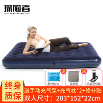 Outdoor air cushion bed Double household single portable lazy mattress tent thickened camping inflatable folding punching air bed