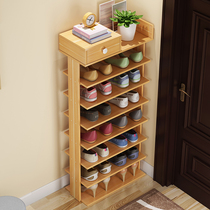 Shoe rack Simple economical household shoe cabinet saves space at the door of the family small shoe rack multi-layer shelf dormitory