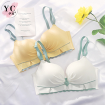 Yechul underwear womens small breasts gather aa cup not empty cup small chest collection of auxiliary breast anti-sagging Lady bra set
