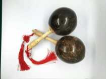  Percussion Large coconut shell sand hammer Coconut sand ball KTV singing props Band accompaniment rhythm props