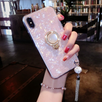 iPhonex mobile phone shell ladies xs personality xsmax fashion apple x creative xr mesh red iPhone anti-fall 6s silicone gel 6sp soft 7p full package i8plus ultra slim