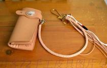 Italy A class of imported primary color Implanted Tanning rm with a long chaebum wallet wallet (silver plated buckle)