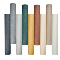 Nordic plain cement gray industrial style living room dining room wallpaper dark green home decoration simple bedroom wallpaper waterproof