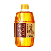 Huji flower ancient method small squeezed peanut oil 900ml small bottle of dormitory stir-fry Shandong peanut edible oil baking oil