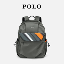 POLO backpack mens fashion trend new student schoolbag nylon large-capacity casual 14-inch backpack computer bag