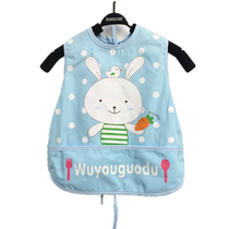 Baby eating bib soft enlarged waterproof cloth sleeveless 2-3-4 year old baby gown summer children bib