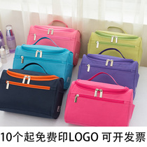 Beauty salon cosmetic bag custom pattern wash bag can be printed Rose Red waterproof care Hand bag custom LOGO