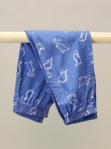 Korean baby trousers in summer childrens home mosquito anti-mosquito pants baby pajamas lax sky wear thin female boys