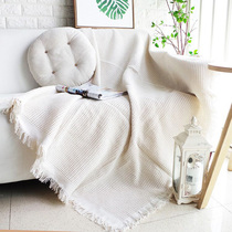 Simple and modern ins sofa blanket Sofa towel Sofa cover Double single three-person sofa cover cushion Knitted blanket