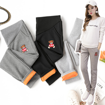 2021 tide mom autumn pants fashion outside wear casual pants loose sweatpants autumn and winter pregnant women leggings