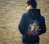 Locomotive Network 917 New Hoodie Motorcycle Hooded Sweatshirt Motorcycle Suit Trend Retro Spring and Autumn Couple Hoodie