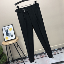 South Korea spring not Pilling small trousers mens slim feet casual pants formal business professional suit pants