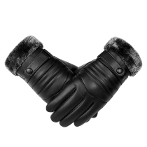 Riding gloves Mens and womens electric car motorcycle motorcycle cycling winter warm gloves Winter windproof velvet thickened