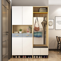 Custom-made entrance to the family home Entrance Door Shoe Cabinet Cloister Hood Cabinet Integrated Minima Large Capacity Multifunction Door Hall Cabinet