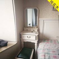 All solid wood45-50-60-70-80-90cm American Jane European mini small apartment dressing table Bedroom dresser
