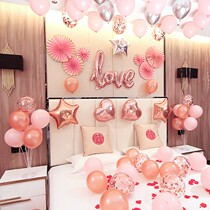 Wedding balloon female new wedding room decoration decoration set atmosphere ns wind creative romantic Net red bedroom simple atmosphere