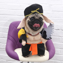 Douyin with the same pig eight ring funny dog clothes funny cat clothes pet starlings method dog dog Net red Christmas