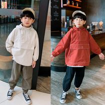 Boys coat spring and autumn models 2019 new childrens clothing childrens autumn coat primary school childrens foreign atmosphere