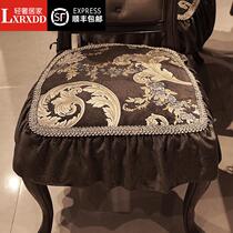 LXRXDD light luxury home luxury chair cushion luxury cloth four seasons universal Western chair stool cushion anti-slip