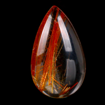 10 4g dreamy rare high-quality smooth hair clear vitreous golden sun flower blonde crystal water drop pendant