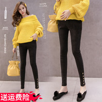 Pregnant women pants Spring and Autumn wear trousers winter fashion small feet magic pants jeans Winter Spring bottoming pants