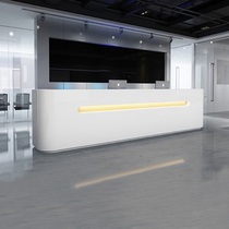 Company front desk reception desk simple modern consultation welcome cash register counter office counter front desk desk