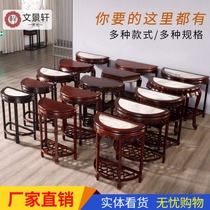 Wenjingxuan Mahogany entrance table Wall semicircular table Ming and Qing Antique entrance cabinet Chinese sour branch semicircular entrance table