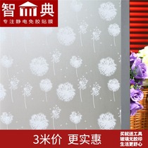 Electrostatic window frosted glass sticker Bathroom glass film Bathroom translucent opaque office cellophane