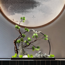 Sand table new Chinese-style porch decoration bonsai crafts aisle decoration creative opening gift ornaments