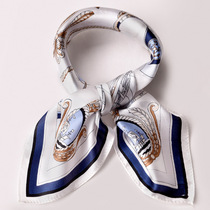 European style silk small square towel 100 mulberry silk printed silk scarf Female silk scarf ladies professional stewardess small scarf
