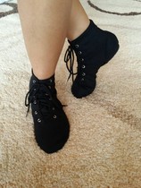 Adult children soft-soled canvas jazz dance shoes Modern practice yoga dance shoes High-top boots mens and womens indoor