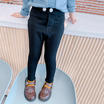 Girls jeans foreign style 2021 new spring and autumn children Korean pants baby trousers women baby autumn clothes