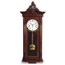 Solid wood mechanical winding wall clock Music timekeeping Germany Hermle five-tone light luxury American European Retro