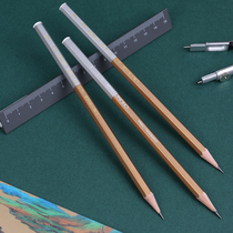 China 6921 dip head HB pencil Nouveau Riche gold writing pencil Student pencil stationery first grade second grade beginner childrens writing practice pencil China official flagship store