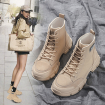 Martin boots female 2021 Autumn New Wild Style handsome short boots spring and autumn boots thin boots