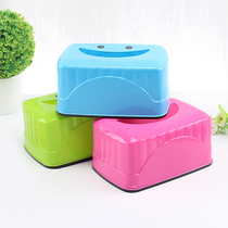 European style plastic paper box Creative living room household tissue box Simple cute napkin restaurant home roll paper tube